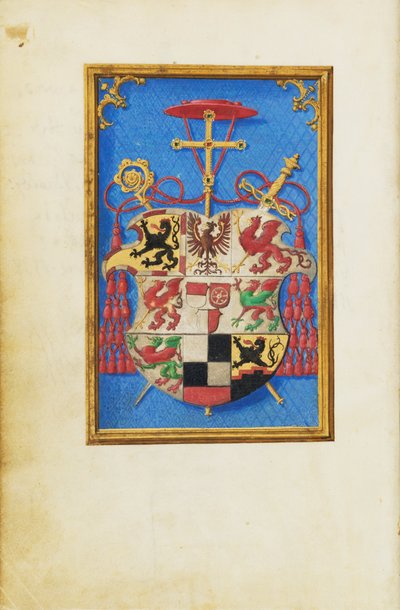 Stemma del cardinale Albrecht von Brandenburg da Simon Bening